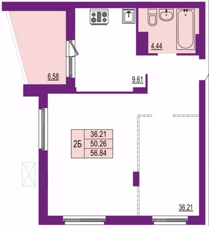 2-к кв. Владимирская область, Владимир ул. Мира, 5А (57.0 м) - Фото 1
