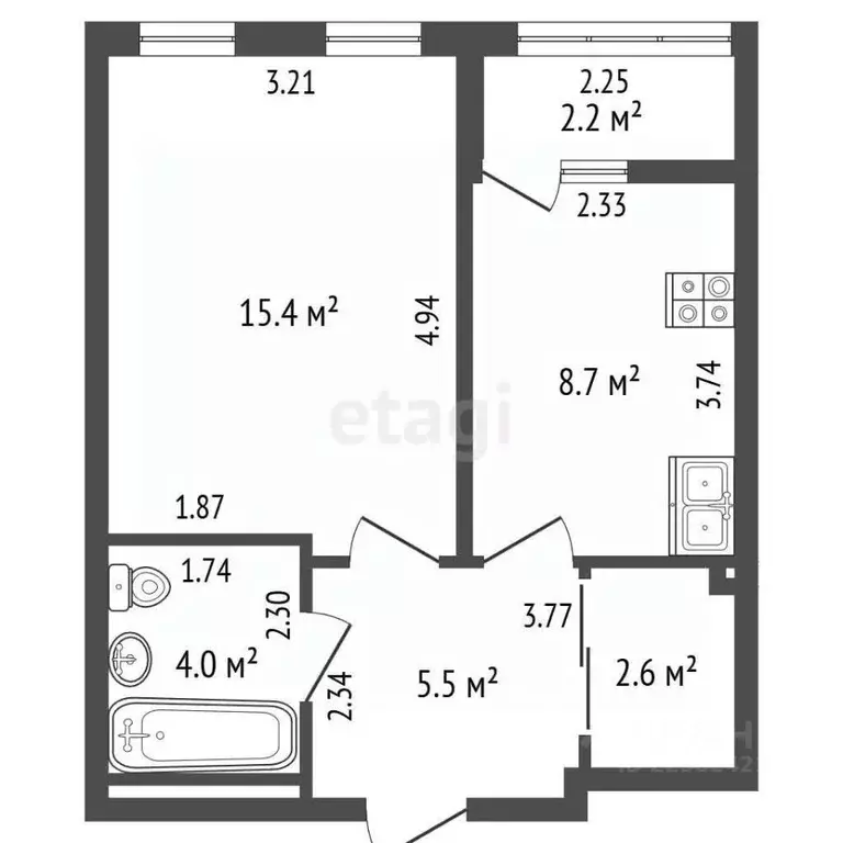 1-к кв. Удмуртия, Ижевск ул. 10 лет Октября, 79 (36.2 м) - Фото 2