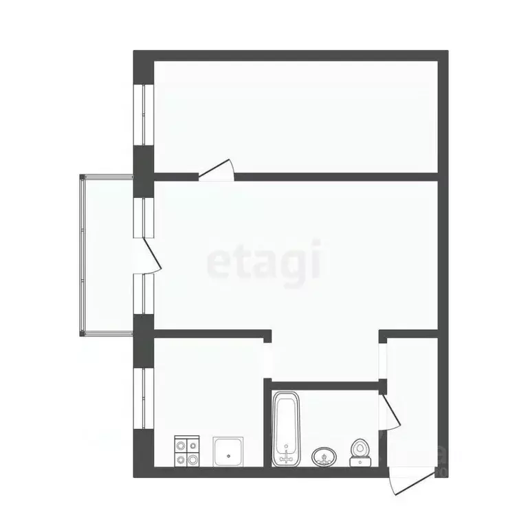 2-к кв. Смоленская область, Смоленск ул. Урицкого, 8 (40.2 м) - Фото 1