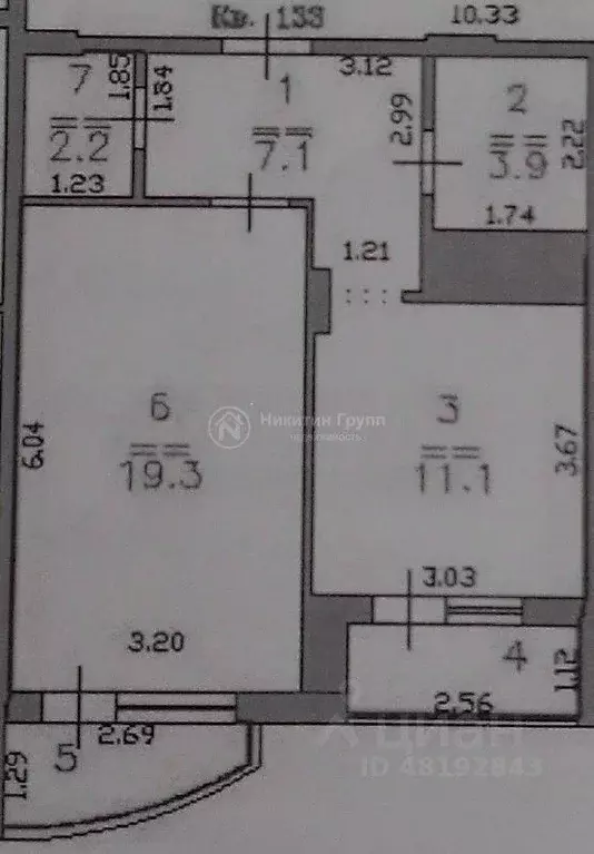 1-к кв. Нижегородская область, Нижний Новгород ул. Тимирязева, 39 ... - Фото 2