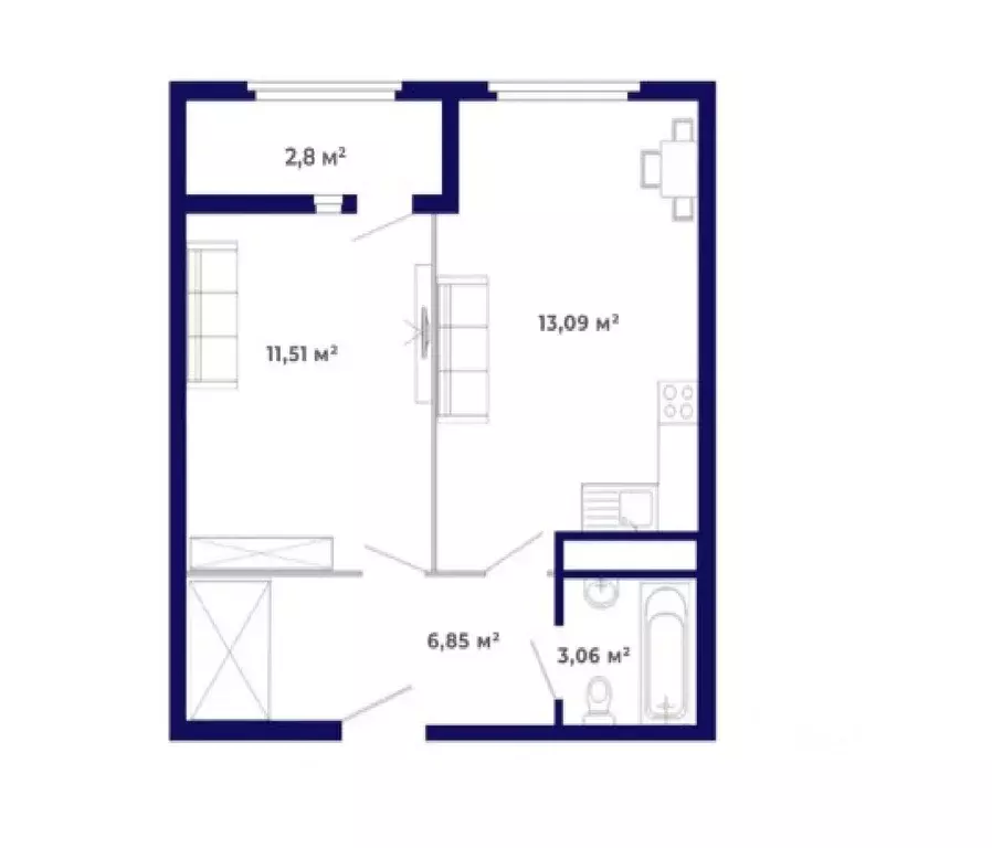 1-к кв. Иркутская область, Иркутский муниципальный округ, Маркова рп, ... - Фото 1