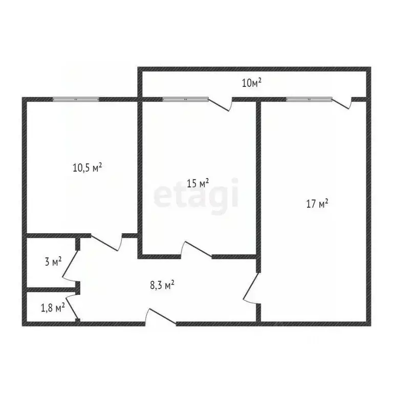 2-к кв. Дагестан, Каспийск ул. Каспийская, 6Д (56.0 м) - Фото 1