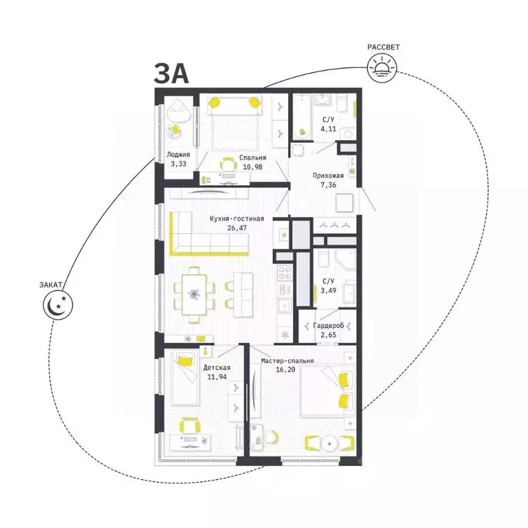 3-к кв. Рязанская область, Рязань Шереметьевская ул., 12к4 (84.87 м) - Фото 0