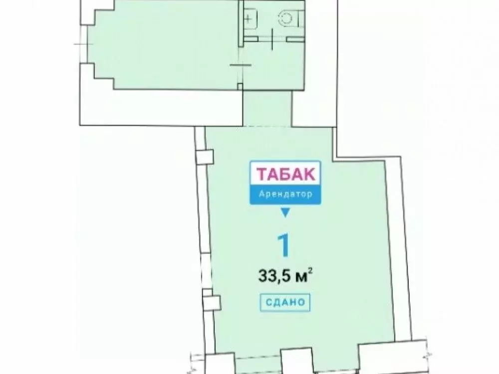 Торговая площадь в Москва Большая Садовая ул., 2/46С1 (34 м) - Фото 2