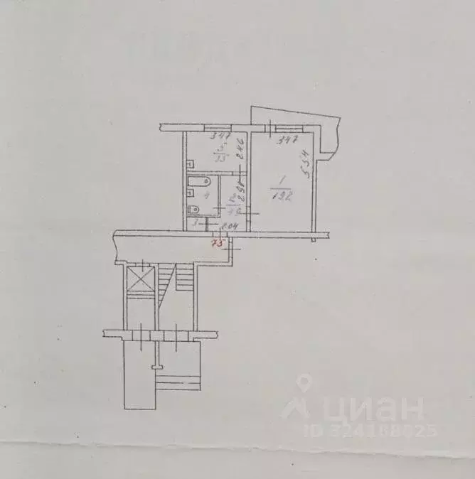 1-к кв. Новосибирская область, Искитим Индустриальный мкр, 45 (38.0 м) - Фото 2