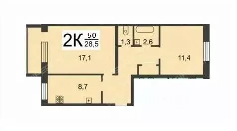 2-к кв. Смоленская область, Сафоново Советская ул., 8 (50.0 м) - Фото 2