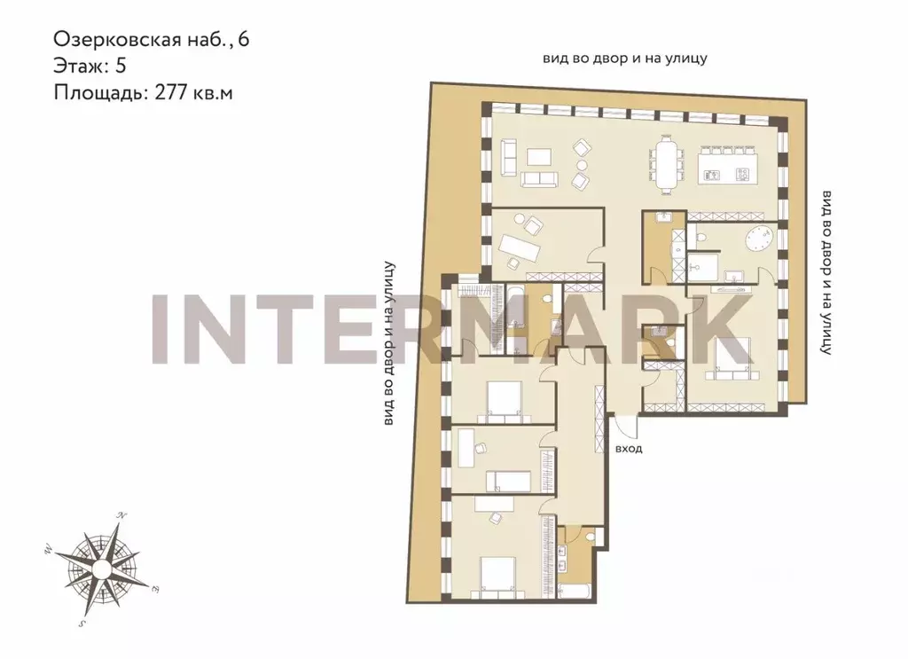 6-к кв. Москва Озерковская наб., 6 (277.0 м) - Фото 1