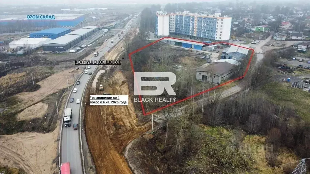 Участок в Ленинградская область, Всеволожский район, Заневское ... - Фото 1