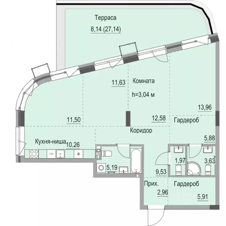 Студия Удмуртия, Ижевск ул. Лихвинцева, 17 (103.2 м) - Фото 0