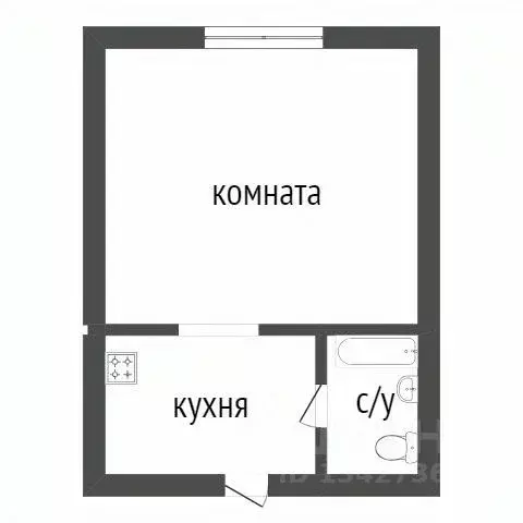 1-к кв. Курганская область, Курган Красномаячная ул., 62 (17.2 м) - Фото 2