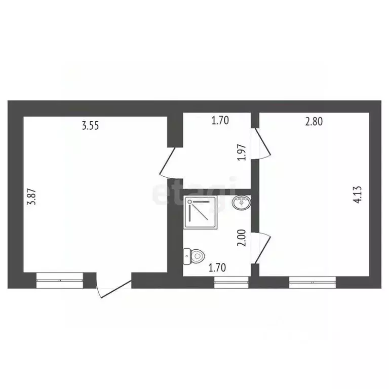 Дом в Крым, Черноморское пгт, Тарханкут СНТ 263 (32 м) - Фото 2