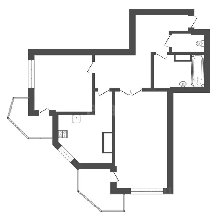 2-к кв. Тульская область, Тула ул. Михеева, 29 (52.8 м) - Фото 2
