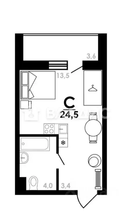 Студия Нижегородская область, Нижний Новгород Коломенская ул., 8А ... - Фото 2