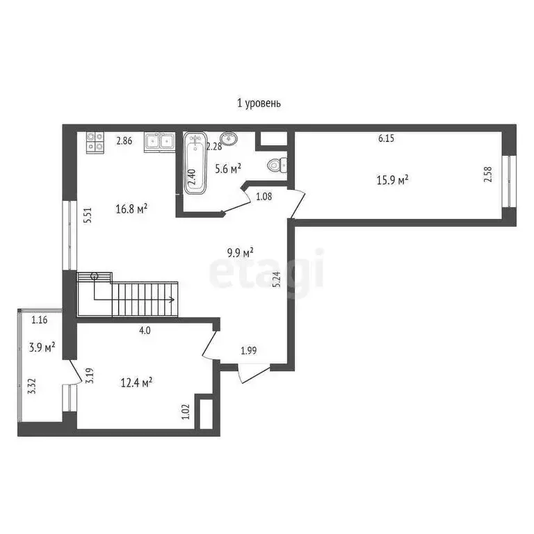 2-комнатная квартира: Тюмень, улица Тимофея Чаркова, 81к2 (93.9 м) - Фото 1