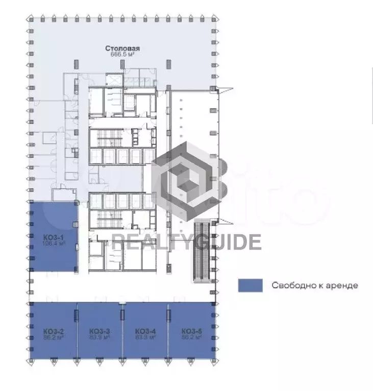 84 м2 Бизнес-центр  Stone Towers B  A - Фото 0