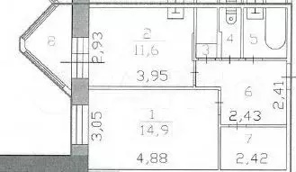Аукцион: 1-к. квартира, 42,1 м, 4/5 эт. - Фото 0