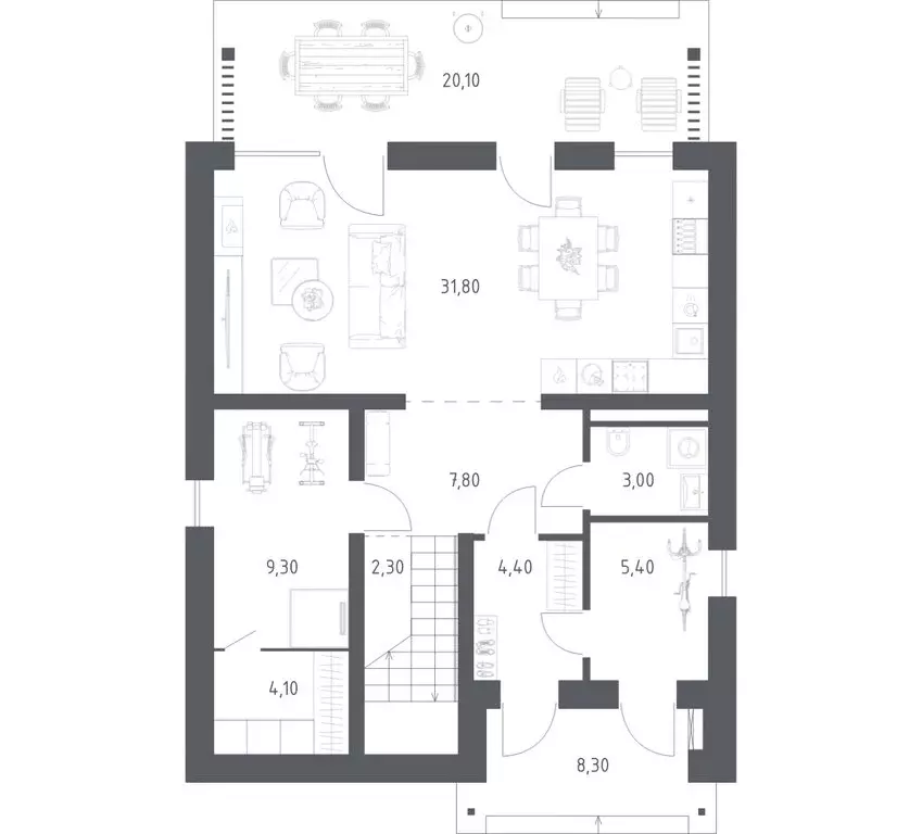Дом в Тверская область, Калининский муниципальный округ, деревня Новое ... - Фото 1