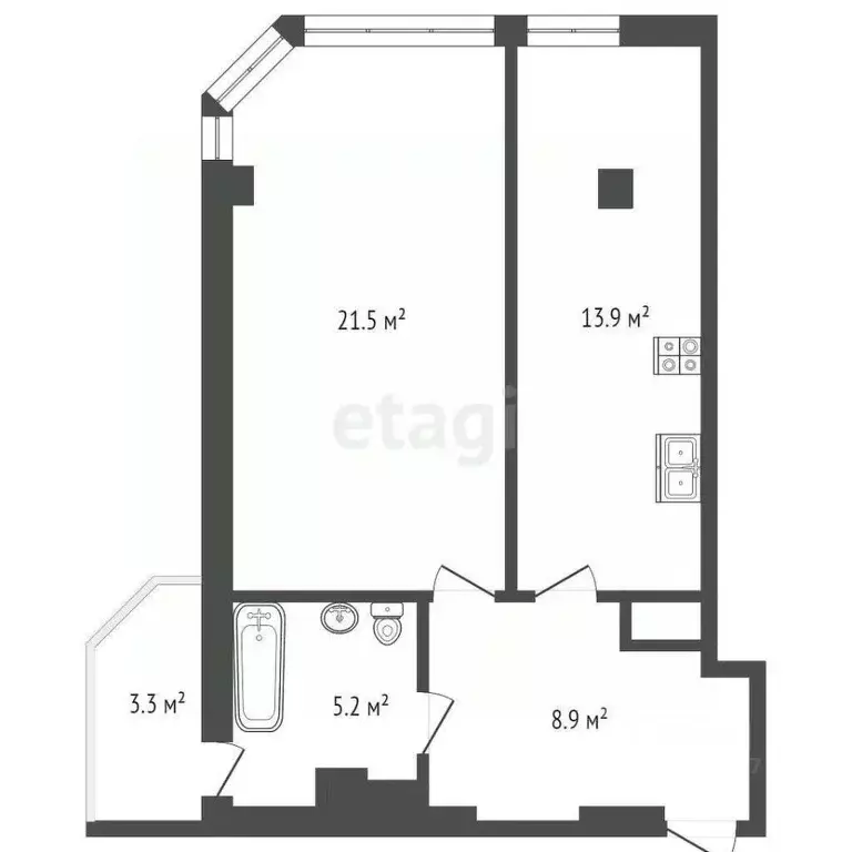 1-к кв. Севастополь ул. Степаняна, 9А (49.5 м) - Фото 2