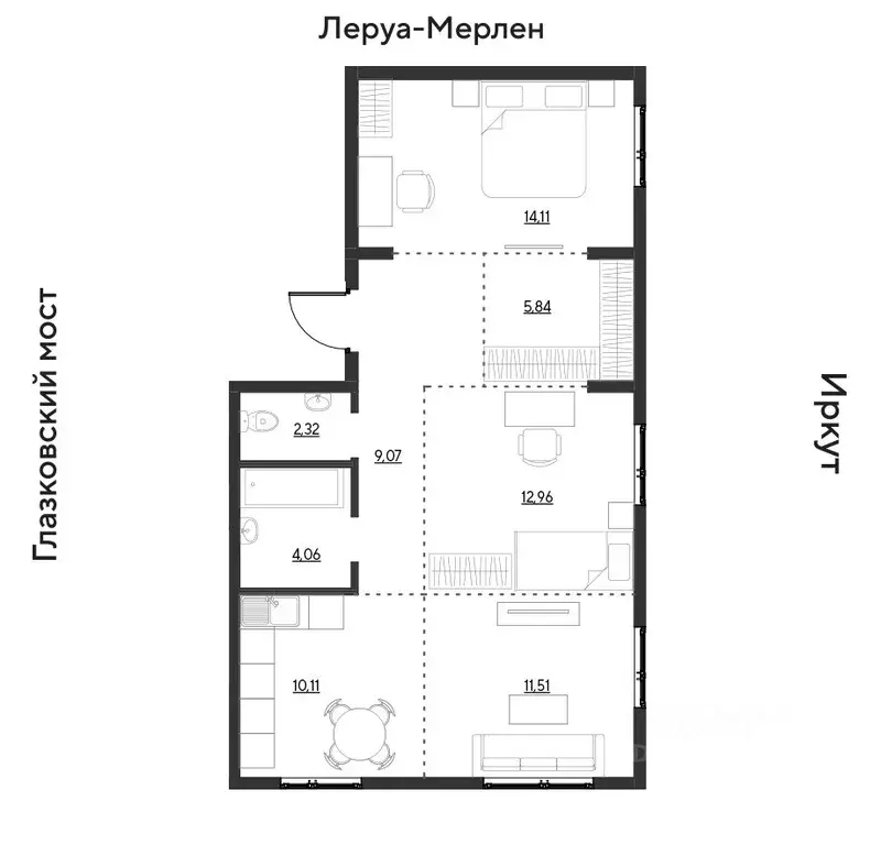 3-к кв. Иркутская область, Иркутск Затон кв-л, ул. Набережная Иркута ... - Фото 0