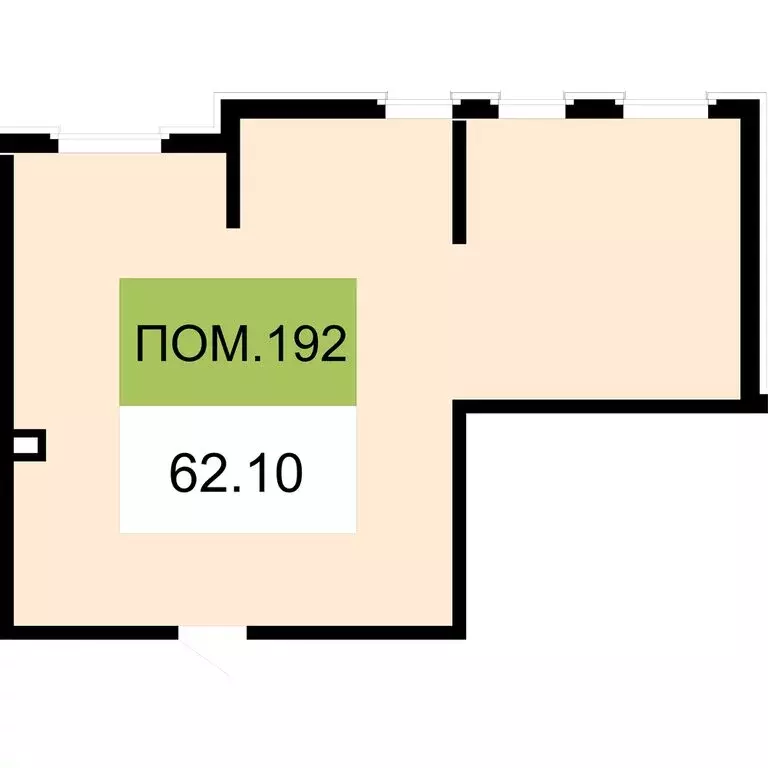 Помещение свободного назначения (62 м) - Фото 2