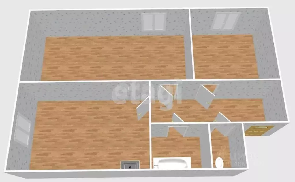 2-к кв. Сахалинская область, Южно-Сахалинск городской округ, с. ... - Фото 2