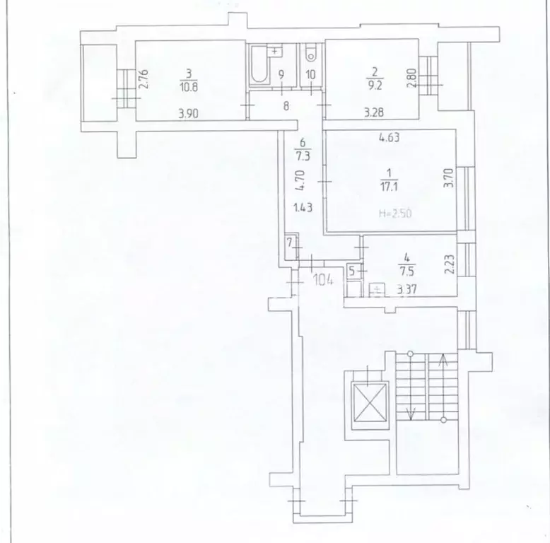 3-к кв. Пермский край, Пермь ул. Максима Горького, 51 (59.8 м) - Фото 2