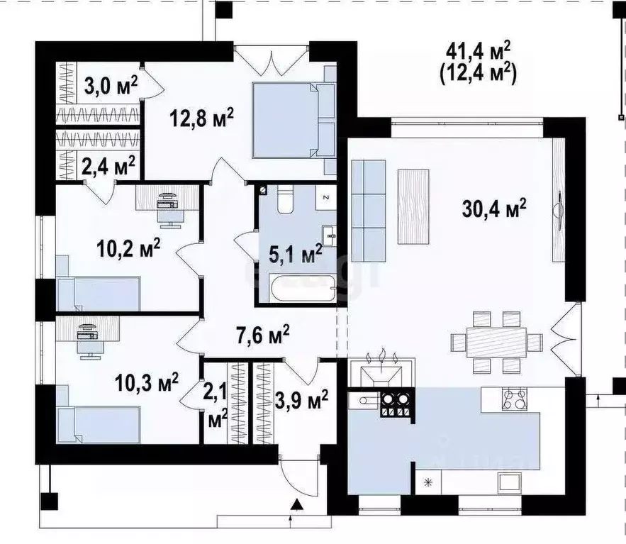 Дом в Крым, Феодосия ул. Белогорская (88 м) - Фото 2