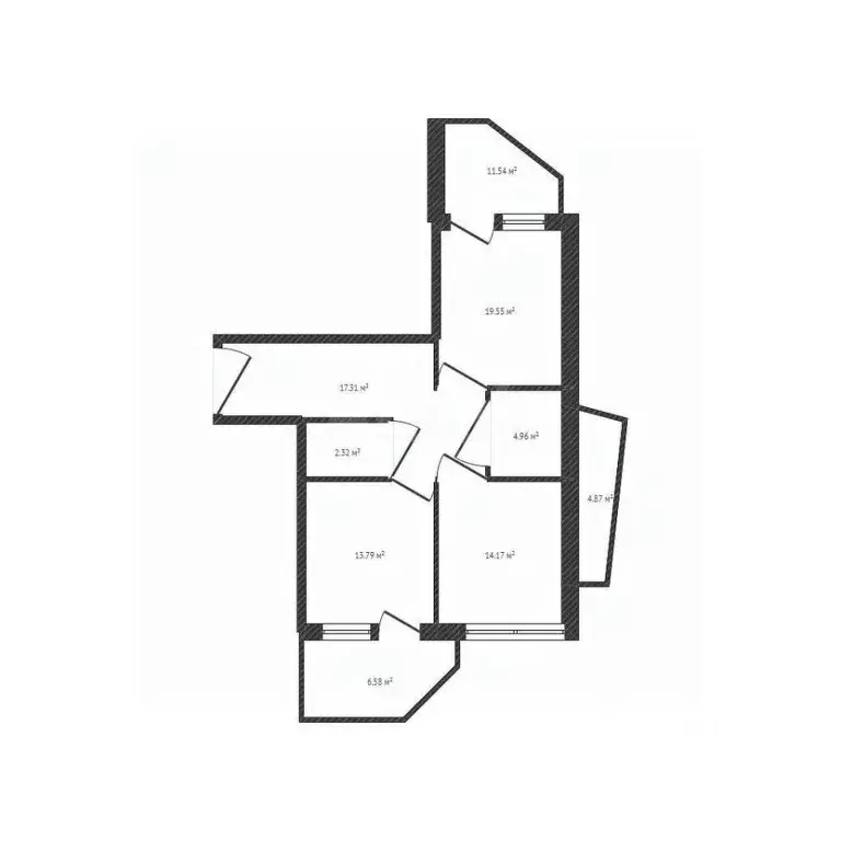 3-к кв. Брянская область, Брянск ул. Дуки, 63 (72.0 м) - Фото 2
