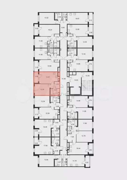 1-к. квартира, 36м, 5/9эт. - Фото 1