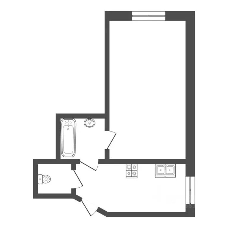 1-к кв. Тюменская область, Тюмень Олимпийская ул., 25 (28.9 м) - Фото 2