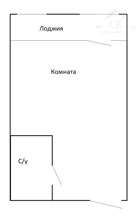 Квартира-студия: Владивосток, Стрелковая улица, 18к2 (25.1 м) - Фото 0