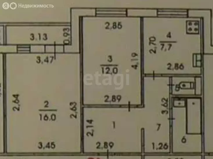 2-комнатная квартира: Липецк, улица имени С.Л. Шуминского, 3 (51.5 м) - Фото 1