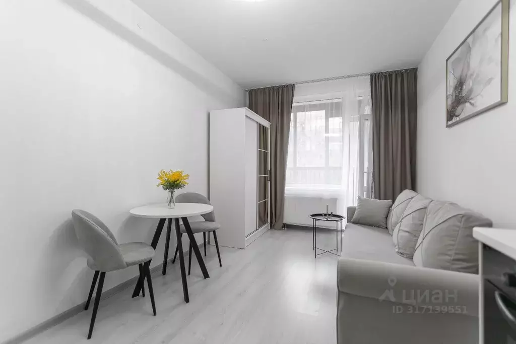 Студия Санкт-Петербург ул. Ивана Куликова, 12 (24.2 м) - Фото 1