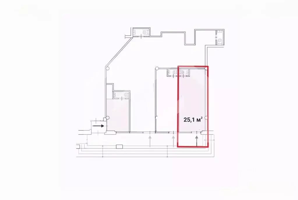 Помещение свободного назначения в Москва Уральская ул., 5А (25 м) - Фото 2