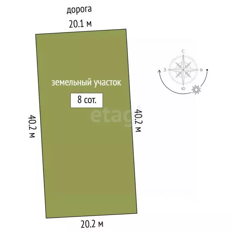 Участок в Тюменская область, Нижнетавдинский муниципальный округ, ... - Фото 2