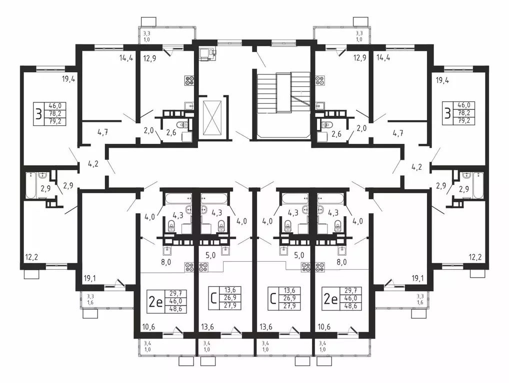 3-к кв. Московская область, Мытищи городской округ, д. Пирогово ... - Фото 2