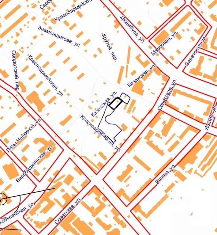 Участок в Хабаровский край, Хабаровск Казахская ул., 4 (11.0 сот.) - Фото 1