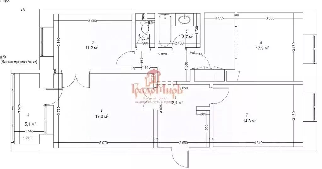 3-к кв. Московская область, Сергиев Посад Кирпичная ул., 31 (80.4 м) - Фото 2