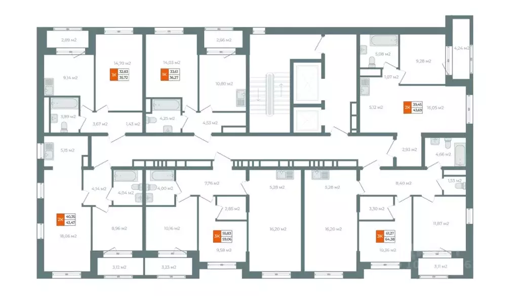 2-к кв. Иркутская область, Иркутск ул. Березовая Роща, 13Б (41.65 м) - Фото 2