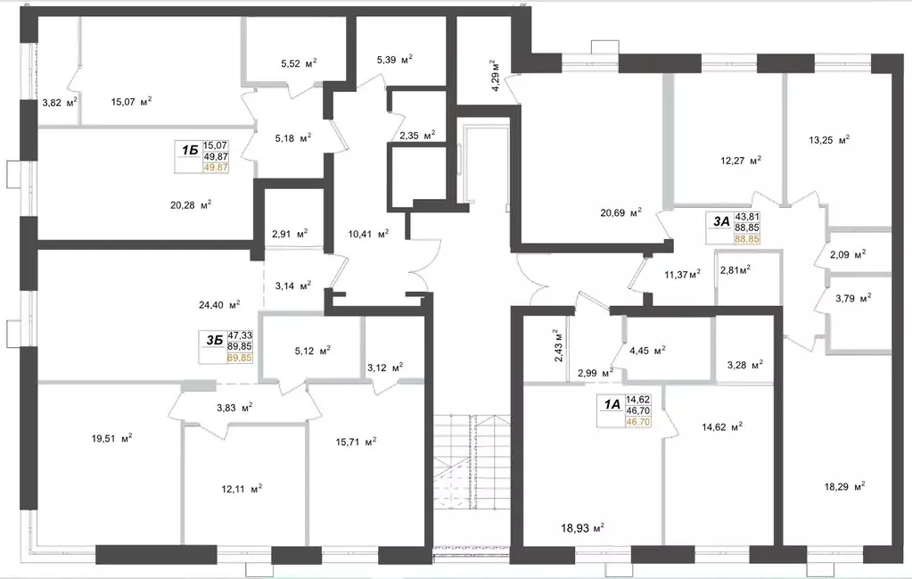 3-к кв. татарстан, казань 33-й военный городок, (89.85 м) - Фото 1