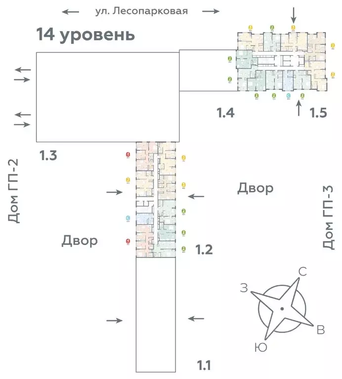 3-к кв. Тюменская область, Тюмень ул. Лесопарковая, 22 (55.5 м) - Фото 2