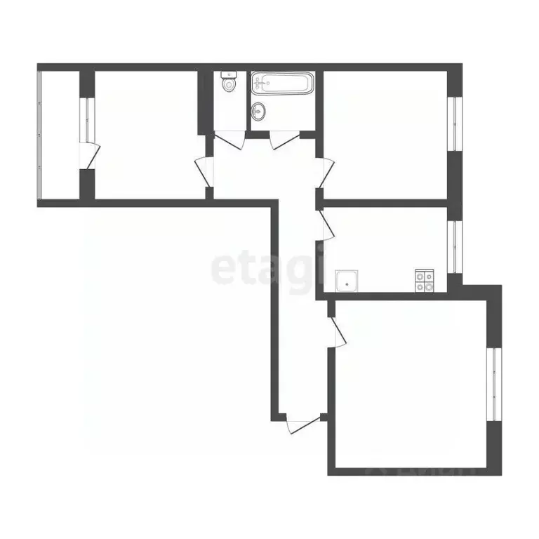 3-к кв. Смоленская область, Смоленск ул. 25 Сентября, 18/2 (65.9 м) - Фото 0