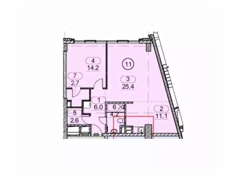 2-к кв. Москва Бакунинская ул., 5 (66.2 м) - Фото 1