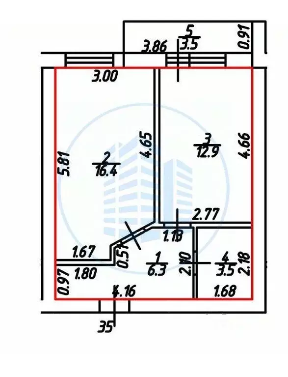 1-к кв. Ставропольский край, Ессентуки ул. Очаровательная, 18 (39.2 м) - Фото 2