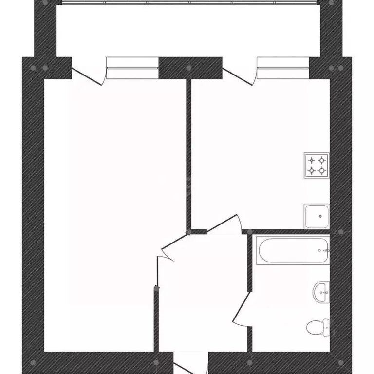 1-к кв. Костромская область, Кострома ул. Ленина, 160Б (32.5 м) - Фото 1