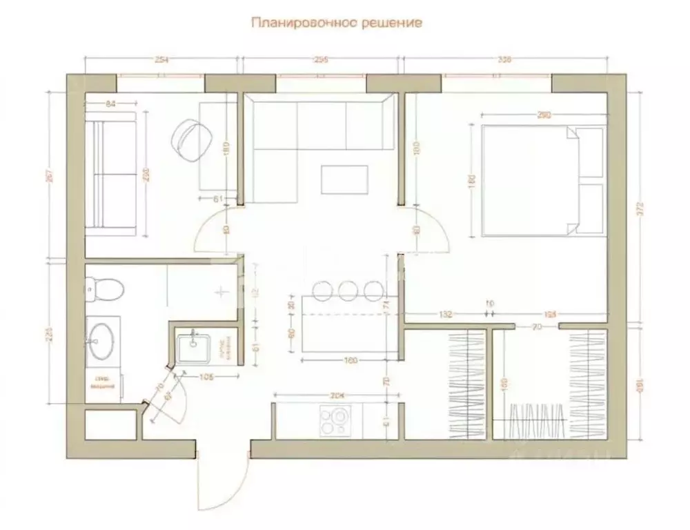 2-к кв. Москва ул. Маршала Тимошенко, 7 (45.6 м) - Фото 2
