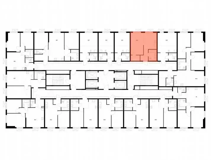 1-к. квартира, 34,3 м, 32/33 эт. - Фото 1