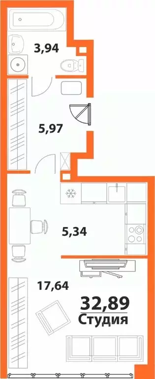 1-к кв. Ульяновская область, Ульяновск 19-й мкр, Аквамарин-2 жилой ... - Фото 0