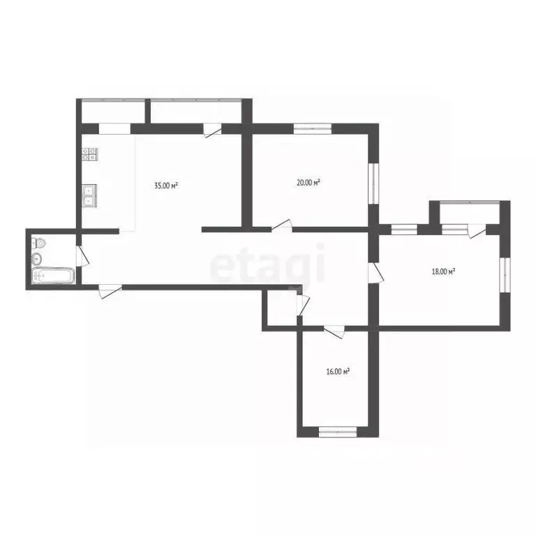 4-к кв. Самарская область, Самара Южный проезд, 226 (98.0 м) - Фото 1
