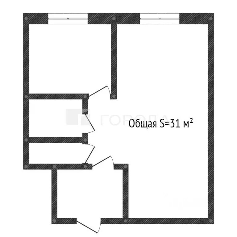 1-к кв. Кемеровская область, Новокузнецкий муниципальный округ, пос. ... - Фото 2